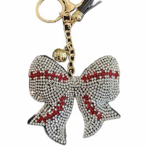 LGS Charms - Sports - Rhinestone Keychain Fashion Accessory with Tassel