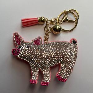 LGS Charms - Animals - Rhinestone Keychain Fashion Accessory with Tassel
