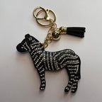 LGS Charms - Animals - Rhinestone Keychain Fashion Accessory with Tassel