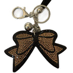 LGS Charms - Bows - Rhinestone Keychain Fashion Accessory with Tassel