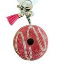 LGS Charms - Food & Drinks - Rhinestone Keychain Fashion Accessory with Tassel