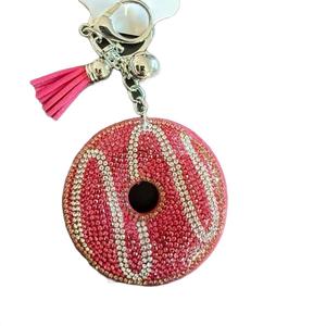 LGS Charms - Food & Drinks - Rhinestone Keychain Fashion Accessory with Tassel
