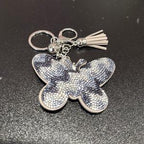 LGS Charms - Butterflies/Insects - Rhinestone Keychain Fashion Accessory with Tassel