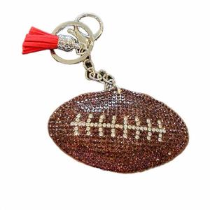 LGS Charms - Sports - Rhinestone Keychain Fashion Accessory with Tassel