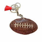 LGS Charms - Sports - Rhinestone Keychain Fashion Accessory with Tassel