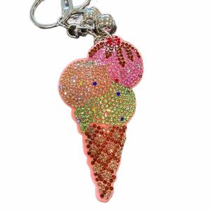 LGS Charms - Food & Drinks - Rhinestone Keychain Fashion Accessory with Tassel