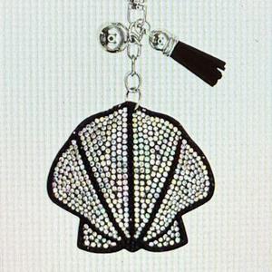 LGS Charms - Sea Life - Rhinestone Keychain Fashion Accessory with Tassel