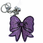 LGS Charms - Bows - Rhinestone Keychain Fashion Accessory with Tassel
