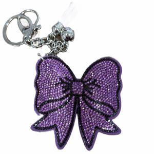 LGS Charms - Bows - Rhinestone Keychain Fashion Accessory with Tassel