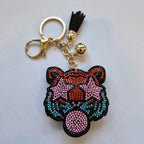 LGS Charms - Animals - Rhinestone Keychain Fashion Accessory with Tassel