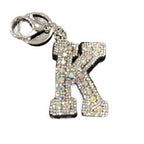 LGS Charms - Stars & Initials - Rhinestone Keychain Fashion Accessory with Tassel