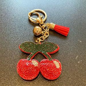 LGS Charms - Food & Drinks - Rhinestone Keychain Fashion Accessory with Tassel