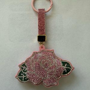 LGS Charms - Flowers - Rhinestone Keychain Fashion Accessory with Tassel
