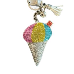 LGS Charms - Food & Drinks - Rhinestone Keychain Fashion Accessory with Tassel