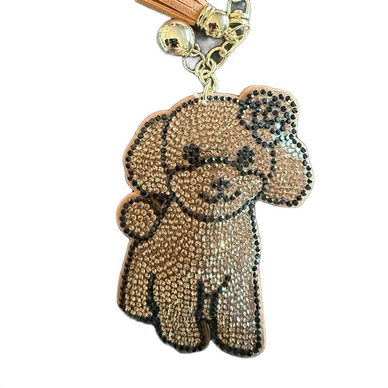 LGS Charms - Dogs & Cats - Rhinestone Keychain Fashion Accessory with Tassel