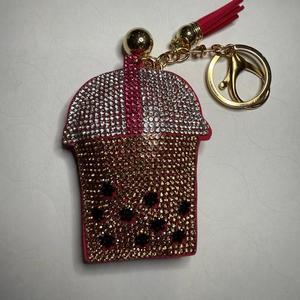 LGS Charms - Food & Drinks - Rhinestone Keychain Fashion Accessory with Tassel
