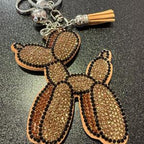 LGS Charms - Misc - Rhinestone Keychain for Zippy Bag Fashion Accessory with Tassel