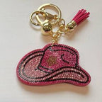 LGS Charms - Western - Rhinestone Keychain Fashion Accessory with Tassel