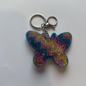LGS Charms - Butterflies/Insects - Rhinestone Keychain Fashion Accessory with Tassel