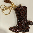 LGS Charms - Western - Rhinestone Keychain Fashion Accessory with Tassel