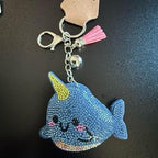 LGS Charms - Sea Life - Rhinestone Keychain Fashion Accessory with Tassel