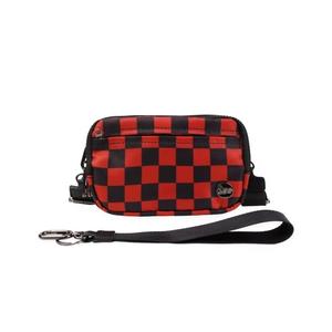 LGS Exclusives 3 in 1 Wallet RFID protected - Nylon Wristlet & Crossbody Bag for Women, Fits Most Smartphones, Stylish & Versatile wallets purse Casual Lightweight Bag Checkered Pattern Bag