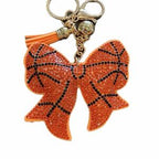 LGS Charms - Sports - Rhinestone Keychain Fashion Accessory with Tassel