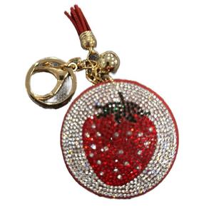 LGS Charms - Food & Drinks - Rhinestone Keychain Fashion Accessory with Tassel