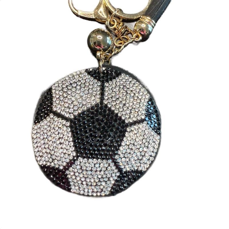 LGS Charms - Sports - Rhinestone Keychain Fashion Accessory with Tassel