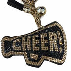 LGS Charms - Sports - Rhinestone Keychain Fashion Accessory with Tassel