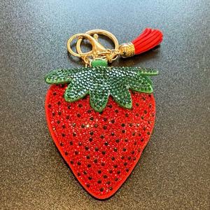 LGS Charms - Food & Drinks - Rhinestone Keychain Fashion Accessory with Tassel