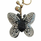 LGS Charms - Butterflies/Insects - Rhinestone Keychain Fashion Accessory with Tassel