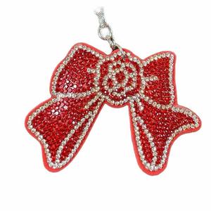 LGS Charms - Bows - Rhinestone Keychain Fashion Accessory with Tassel