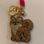 LGS Charms - Dogs & Cats - Rhinestone Keychain Fashion Accessory with Tassel