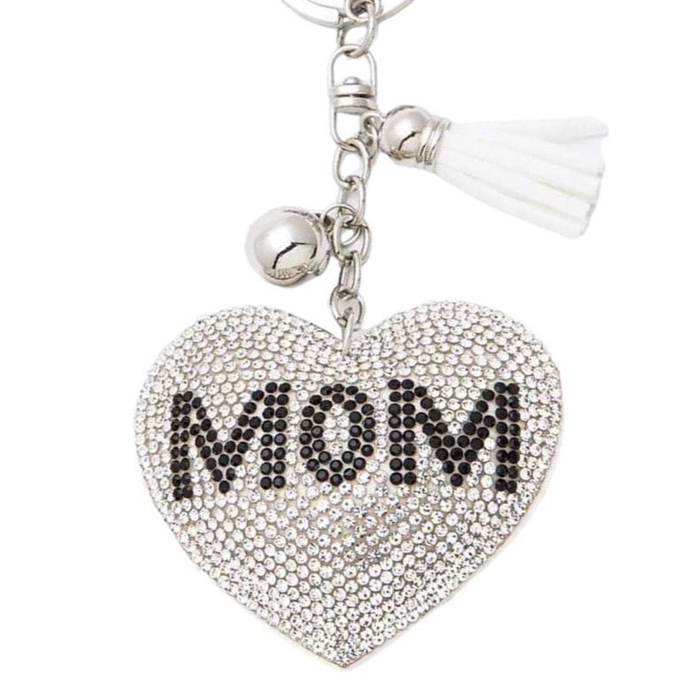 Claim Night Rhinestone Charms Bling Bling Keychains Hearts