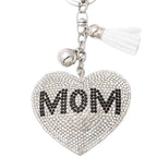 Claim Night Rhinestone Charms Bling Bling Keychains Hearts