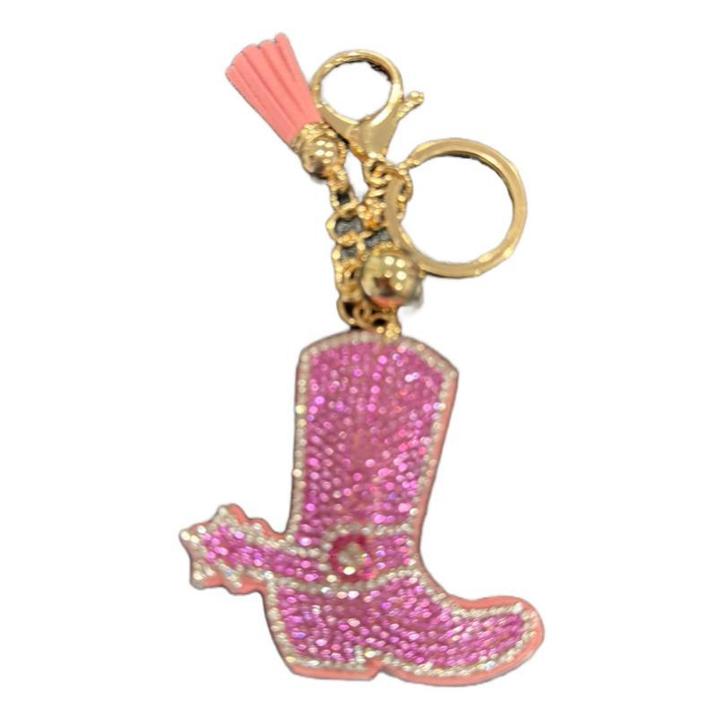 LGS Charms - Western - Rhinestone Keychain Fashion Accessory with Tassel