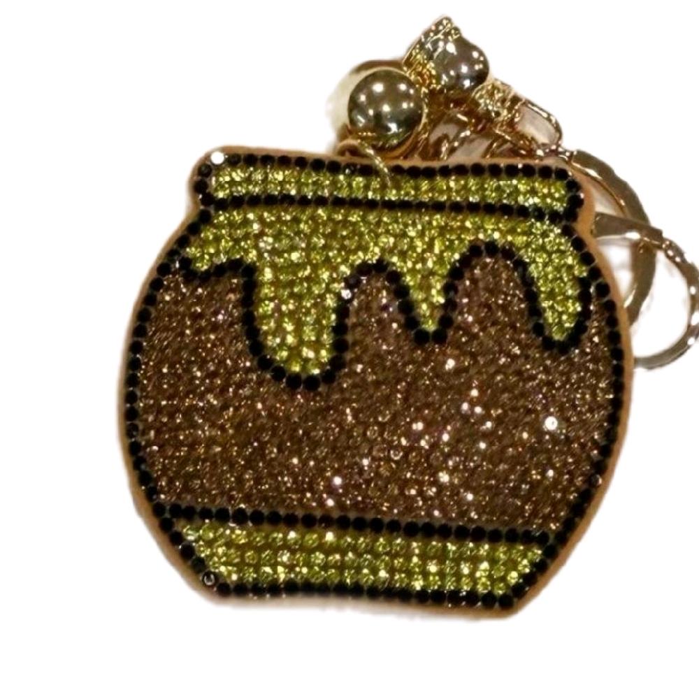 LGS Charms - Friends - Rhinestone Keychain for Zippy Bag Fashion Accessory with Tassel