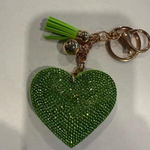 LGS Charms - Hearts - Rhinestone Keychain Fashion Accessory with Tassel