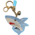 LGS Charms - Sea Life - Rhinestone Keychain Fashion Accessory with Tassel