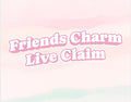 Friends Rhinestone Charm Live Claim