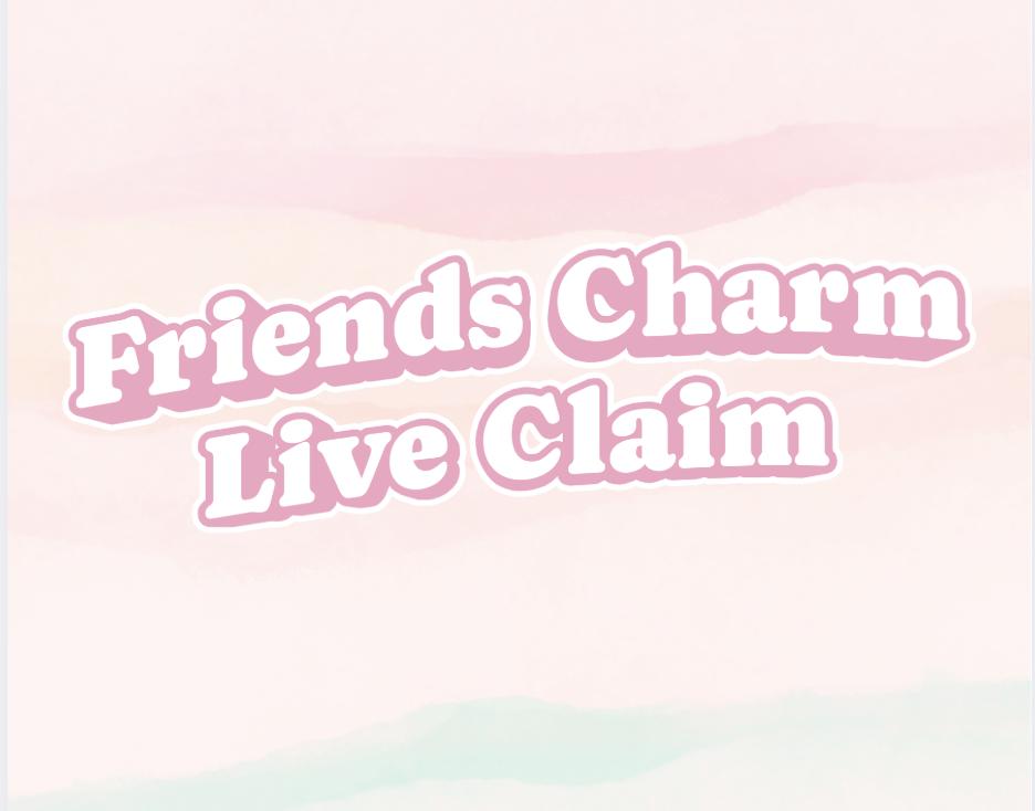 Friends Rhinestone Charm Live Claim