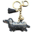 LGS Charms - Dogs & Cats - Rhinestone Keychain Fashion Accessory with Tassel