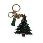 LGS Charms - Christmas - Rhinestone Keychain Fashion Accessory with Tassel
