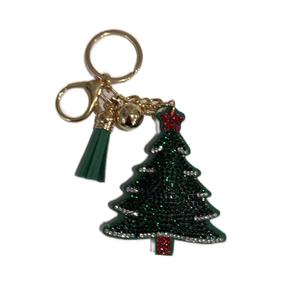 LGS Charms - Christmas - Rhinestone Keychain Fashion Accessory with Tassel