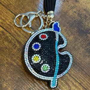 LGS Charms - Misc - Rhinestone Keychain for Zippy Bag Fashion Accessory with Tassel
