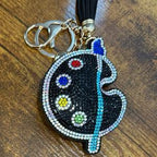 LGS Charms - Misc - Rhinestone Keychain for Zippy Bag Fashion Accessory with Tassel