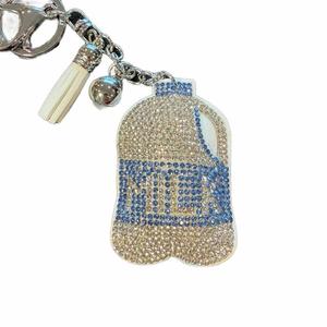 LGS Charms - Food & Drinks - Rhinestone Keychain Fashion Accessory with Tassel