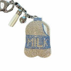 LGS Charms - Food & Drinks - Rhinestone Keychain Fashion Accessory with Tassel