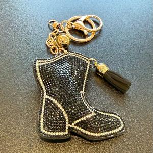 LGS Charms - Western - Rhinestone Keychain Fashion Accessory with Tassel